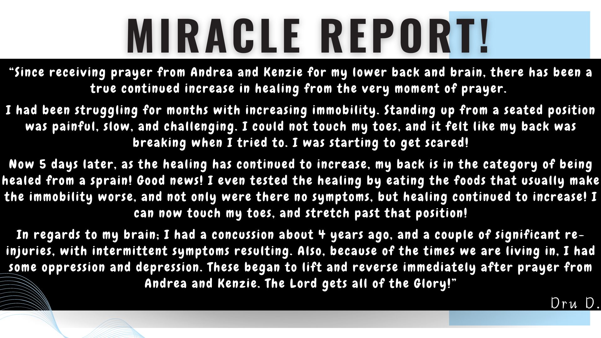 A Healing Miracle!